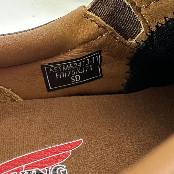 Redwing Shoes Womens 5 D Brown Steel Toe Slip On Work Shoes Clogs Leather - Picture 13 of 14